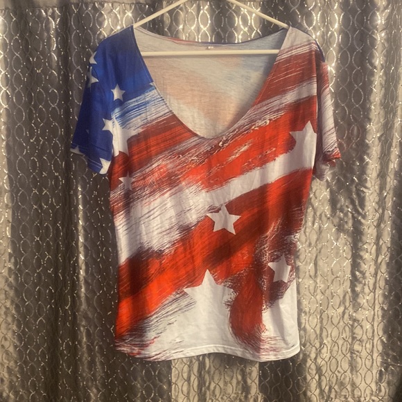 Red, white, and blue top - Picture 2 of 3